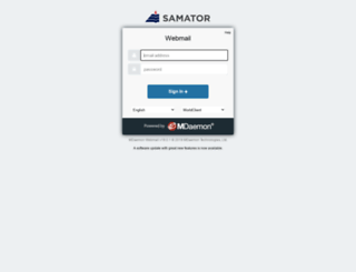 mail.samator.com screenshot