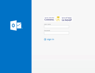 mail.saudiacatering.com screenshot
