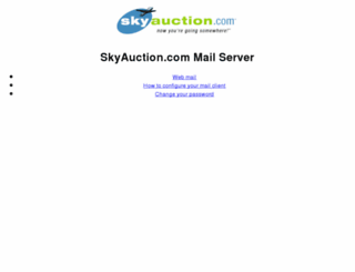 mail.skyauction.com screenshot