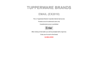 mail.tupperware.com screenshot