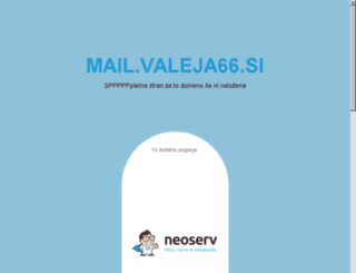mail.valeja66.si screenshot