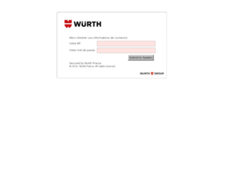 mail.wurth.fr screenshot
