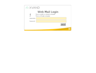 mail.xvand.com screenshot