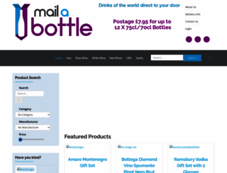 mailabottle.co.uk screenshot