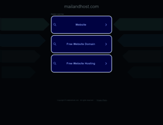 mailandhost.com screenshot