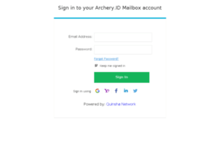 mailbox.archery.id screenshot