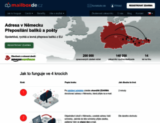 mailboxde.cz screenshot
