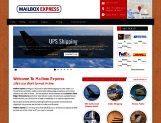 mailboxexpressonline.com screenshot