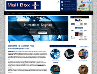 mailboxplusca.com screenshot