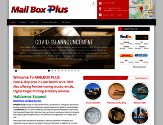 mailboxplusstore.com screenshot
