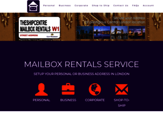 mailboxrentals.co.uk screenshot