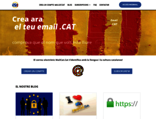 mailcat.cat screenshot