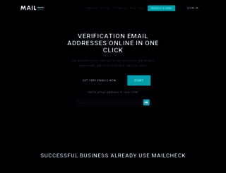mailcheck.co screenshot