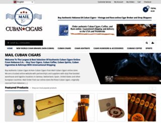 mailcubancigars.com screenshot