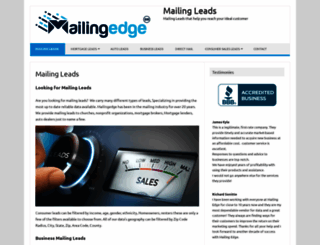mailingedge.com screenshot