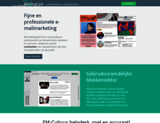 mailinglijst.eu screenshot