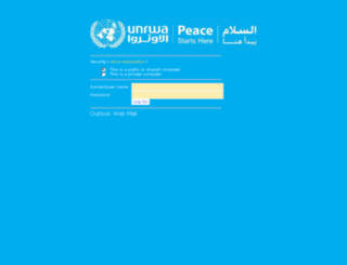 mailjfo.unrwa.org screenshot