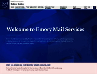 mailservices.emory.edu screenshot