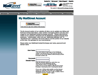 mailstreet.net screenshot