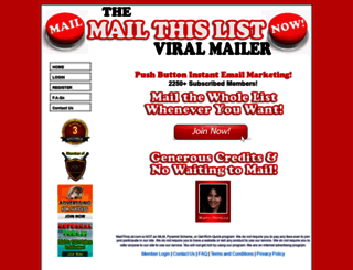 mailthislist.com screenshot