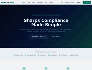 mailyoursharps.com screenshot