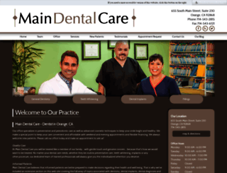 maindentalcare.com screenshot