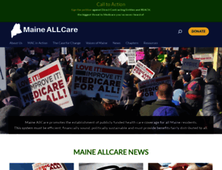 maineallcare.org screenshot