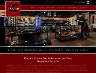 mainegunshopllc.com screenshot