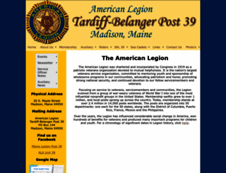 mainelegionpost39.org screenshot