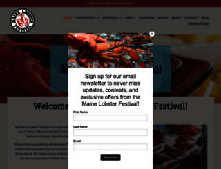 mainelobsterfestival.com screenshot
