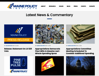 mainepolicy.org screenshot