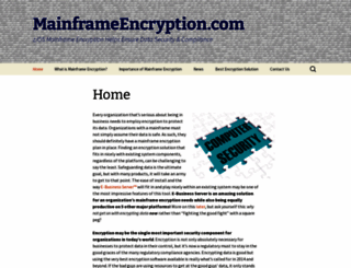 mainframeencryption.com screenshot