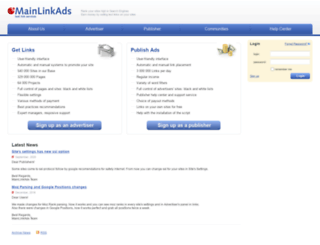 mainlinkads.com screenshot