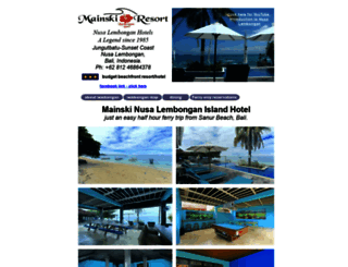 mainski-lembongan-resort.com screenshot