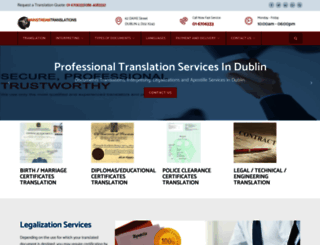 mainstreamtranslations.com screenshot