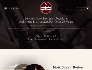 mainstreetmusicboston.com screenshot