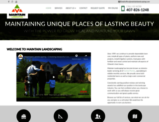maintainlandscaping.com screenshot