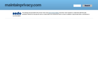 maintainprivacy.com screenshot