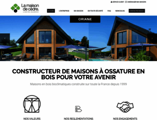 maison-de-cedre.com screenshot