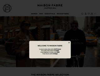 maisonfabre.com screenshot