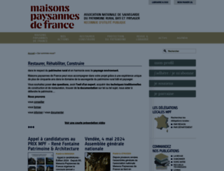 maisons-paysannes.org screenshot