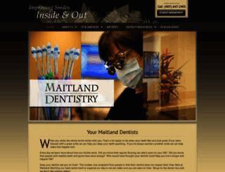 maitlanddentistry.com screenshot