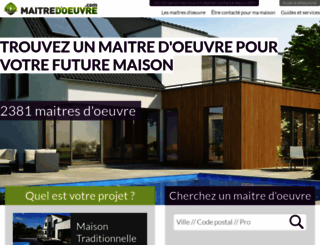 maitredoeuvre.com screenshot