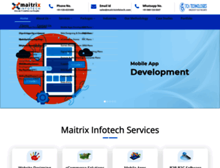 maitrixinfotech.com screenshot
