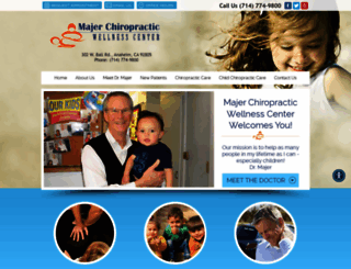 majerchiropractic.com screenshot