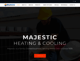 majestic-heating.com screenshot