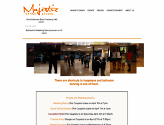 majesticdancestudio.com screenshot