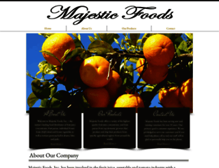 majesticfoods.net screenshot