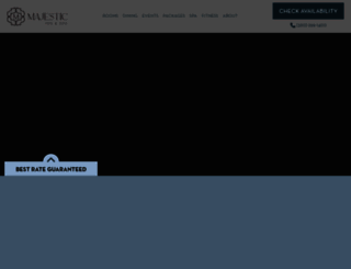 majesticinnandspa.com screenshot