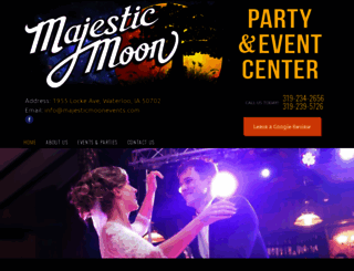 majesticmoonevents.com screenshot